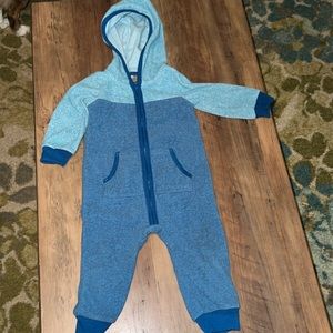 Carter’s fleece footless bodysuit size 12 month